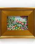 Along the Pond, 5x7" painting on paper // 10"x12" framed
