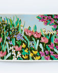 Along the Pond, 5x7" painting on paper // 10"x12" framed