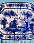 Cobalt Blue Scenic Platter, 11"x14" Painting