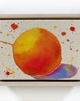 Cosmic Oranges 5, 5"x7" Painting // Framed