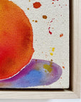 Cosmic Oranges 5, 5"x7" Painting // Framed