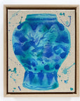 Dancing Through the Turquoise, 8"x10" Painting // Framed