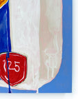 Blue and Gold Flour Sack, 16"x20" Painting