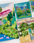 Giverny 1, 5x5" work on paper