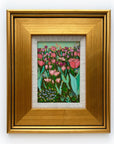 Tulip Field, 5x7" painting on paper // 11x13" framed