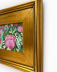 Tulip Path, 5x7" painting on paper // 10x12" framed