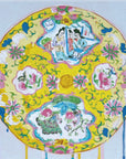 Yellow Medallion Plate, 12"x12" Painting