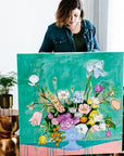 Jennifer Allevato painting From a Table in Old Town