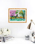 Amid the Leaves Print