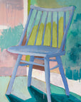 Chair in Periwinkle, 24"x36" Painting