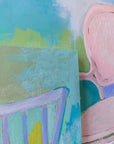 Chair in Periwinkle, 24"x36" Painting