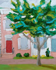Letters from home house scape painting by Jennifer Allevato art