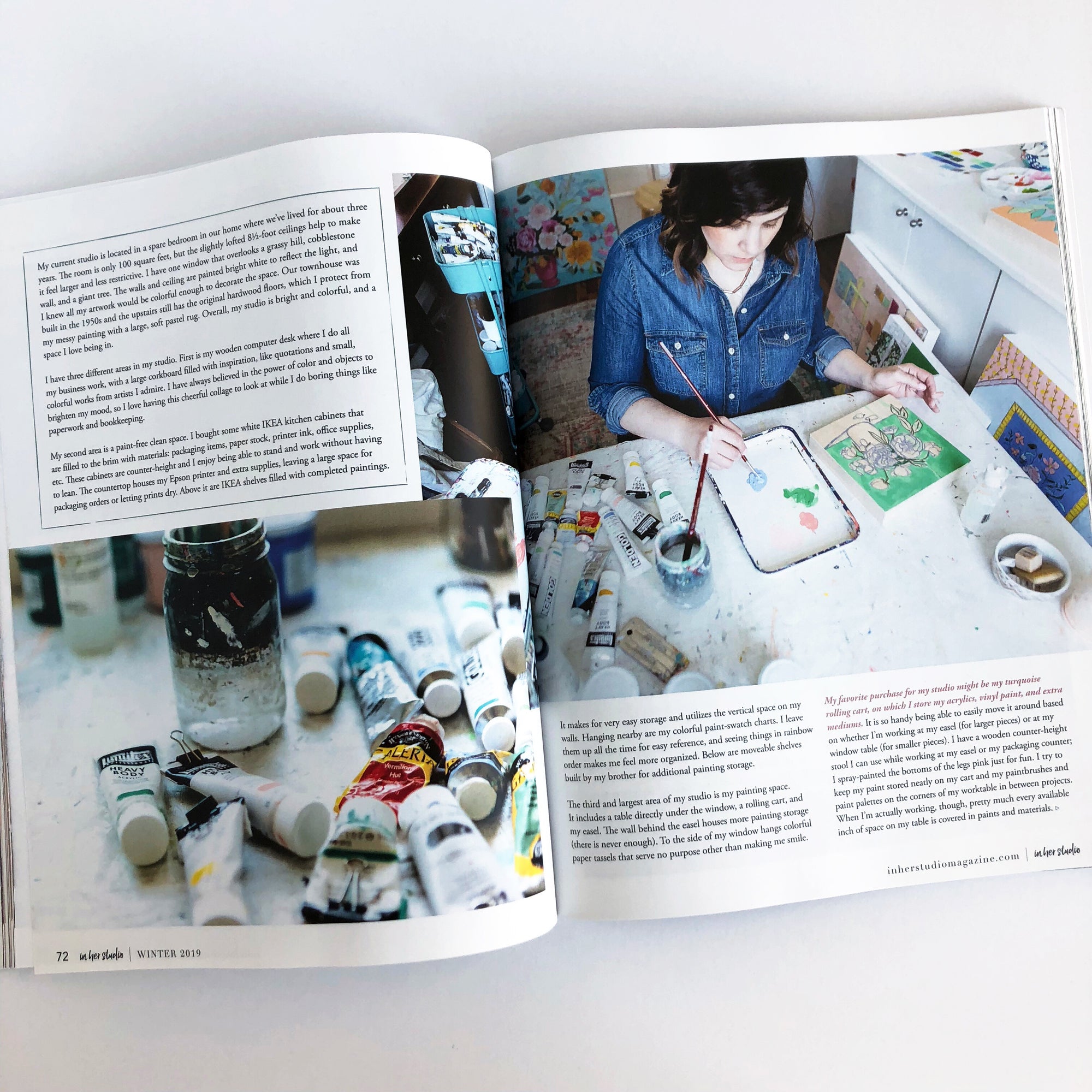 In Her Studio Magazine feature