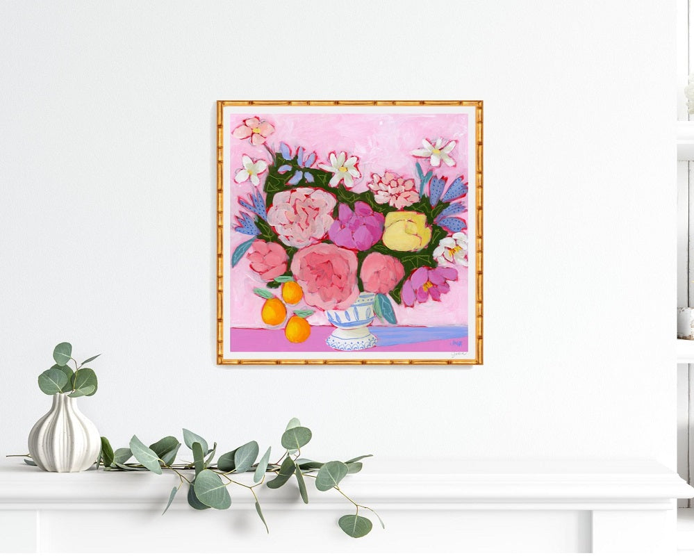 Seconds Sale It's Nice to Have a Friend, 16x16" Floral Print