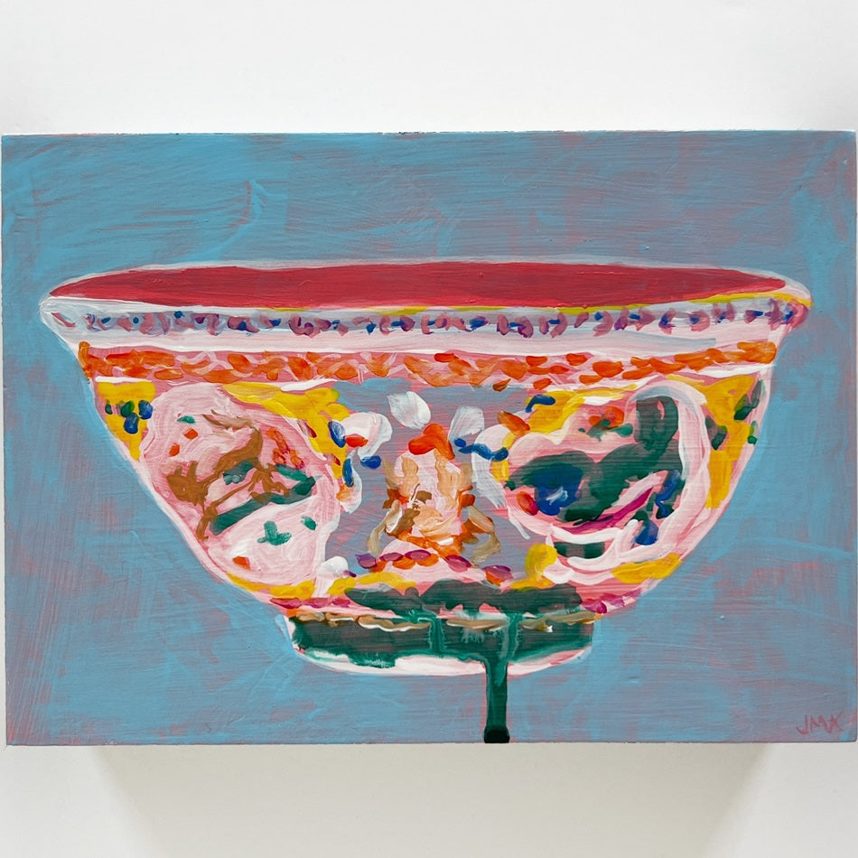 Colorful Bowl, 5"x7" Painting