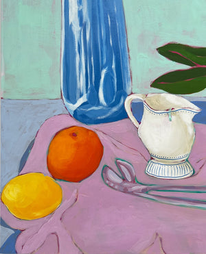 Still Life with Tea, 24"x24" Painting