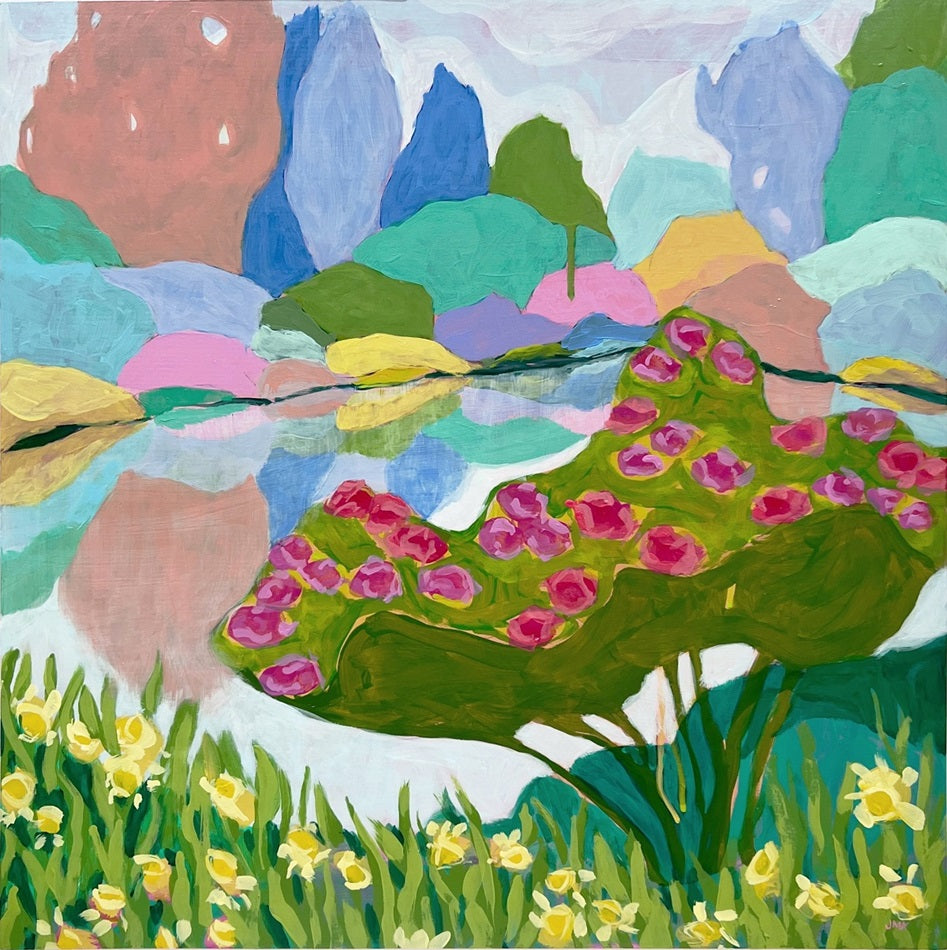 All in the Golden Afternoon, 20"x20" Painting