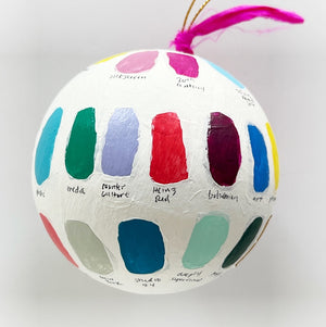 Andy Artist Palette Round Ornament