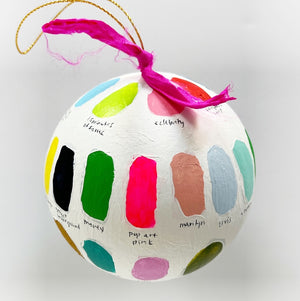 Andy Artist Palette Round Ornament