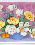 Belles Fleurs 13, 9x12" painting on paper