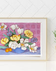 Belles Fleurs 13, 9x12" painting on paper