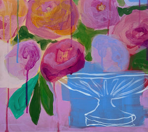 Blooming in the Month of May, 24"x24" Painting