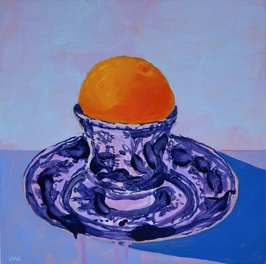 Blue Flow 2, 10"x10" Painting