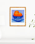Blue Flow 4 Still Life Print