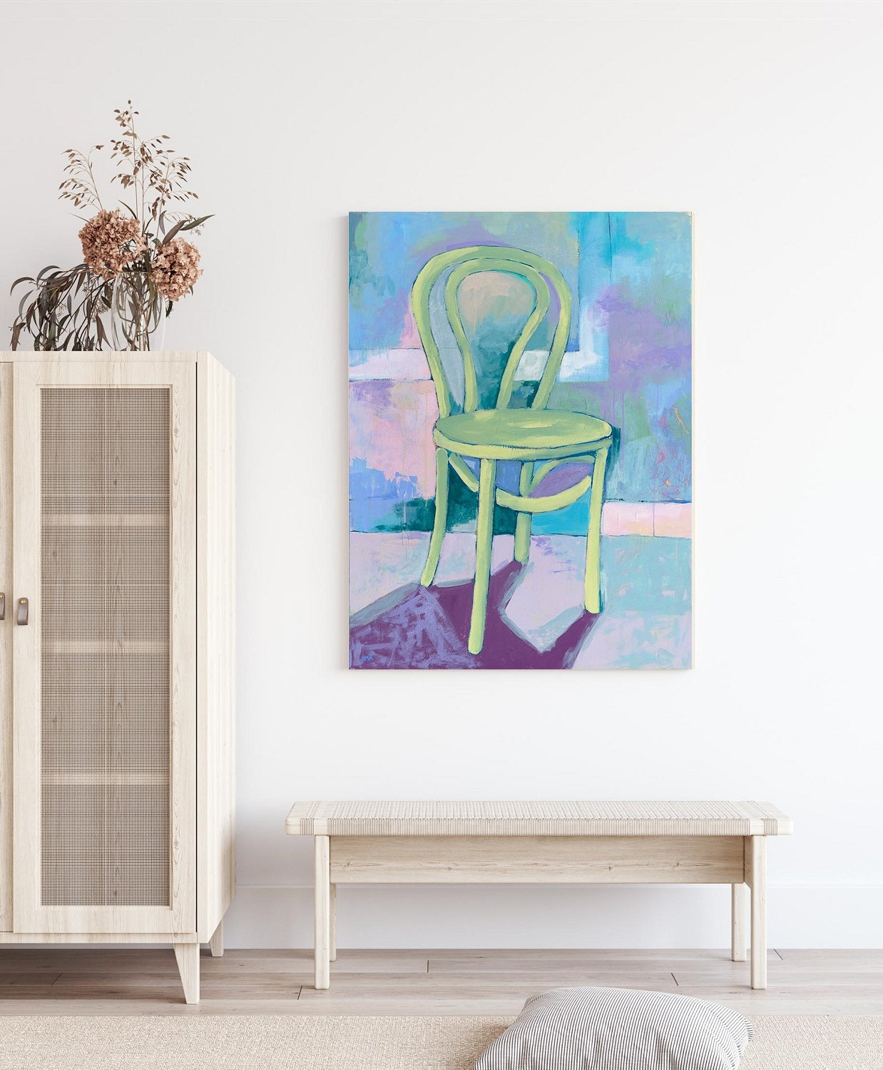 Chair in Absinthe, 30"x40" Painting