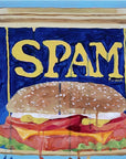 Cobalt Blue Canned Ham Tin, 11"x14" Painting
