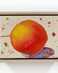 Cosmic Oranges 1, 5"x7" Painting // Framed