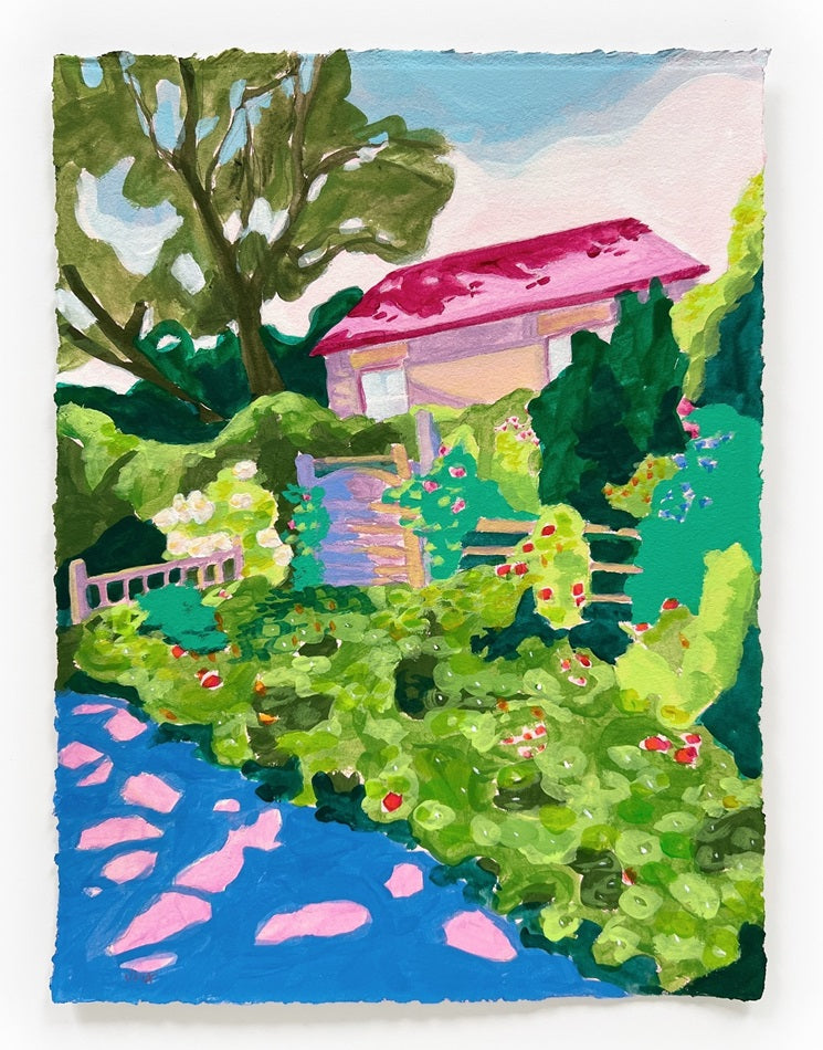 English Countryside 1, 9x12" painting on paper