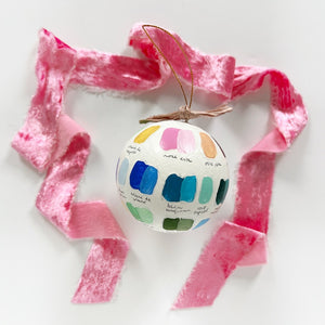 Georgia Artist Palette Round Ornament