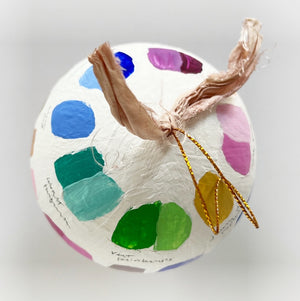 Georgia Artist Palette Round Ornament