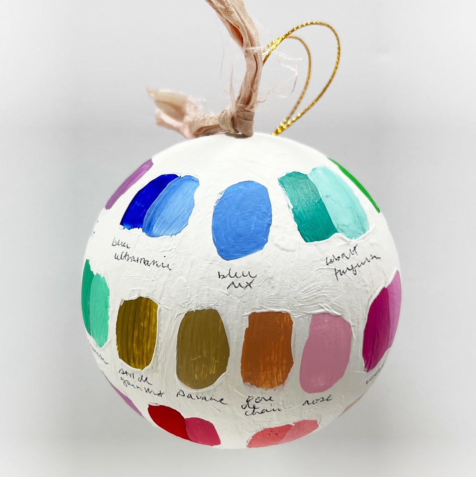 Georgia Artist Palette Round Ornament