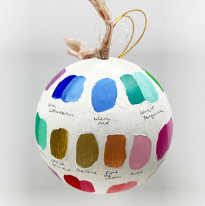 Georgia Artist Palette Round Ornament