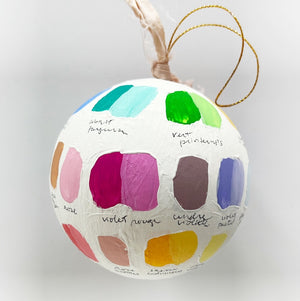 Georgia Artist Palette Round Ornament