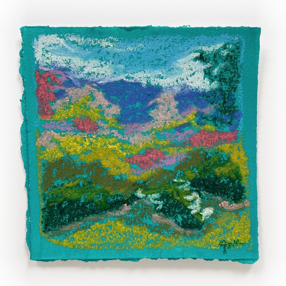 Giverny 1, 5x5" work on paper