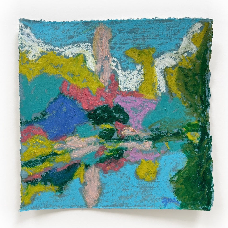 Giverny 2, 5x5" work on paper
