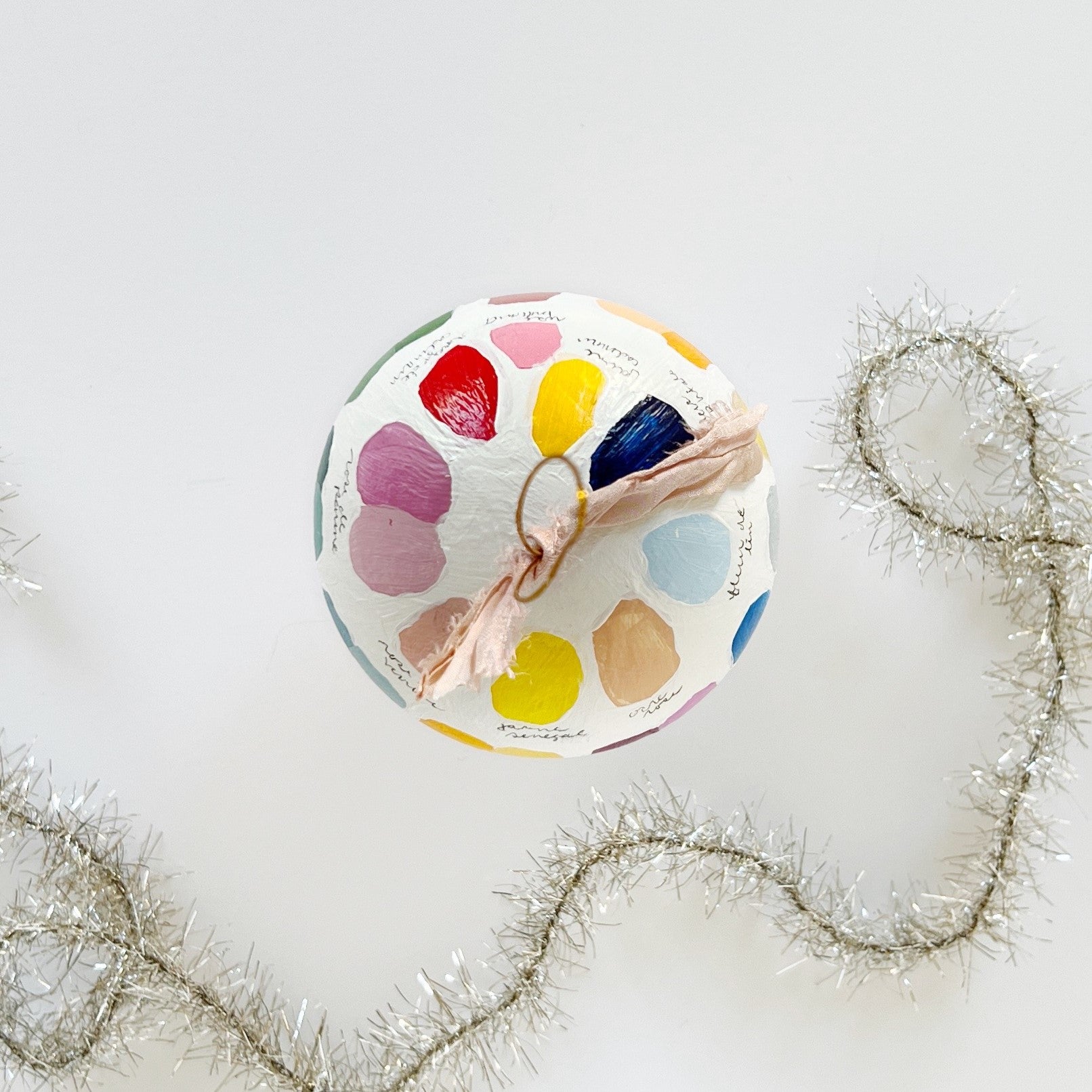 Hilma Artist Palette Round Ornament
