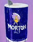 Indigo Iodized Salt Container, 18"x24" Painting