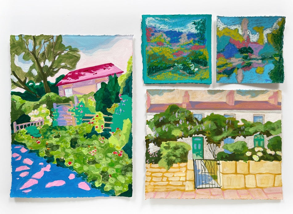 English Countryside 2, 8x10" painting on paper