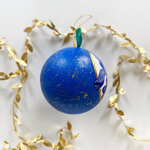 Lapis Jeweled Iris Ornament 1