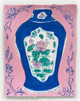 Lily Pad Vase, 11x14" painting on paper