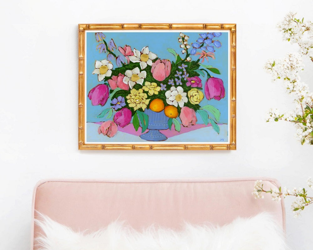 Normandy Countryside Floral Print