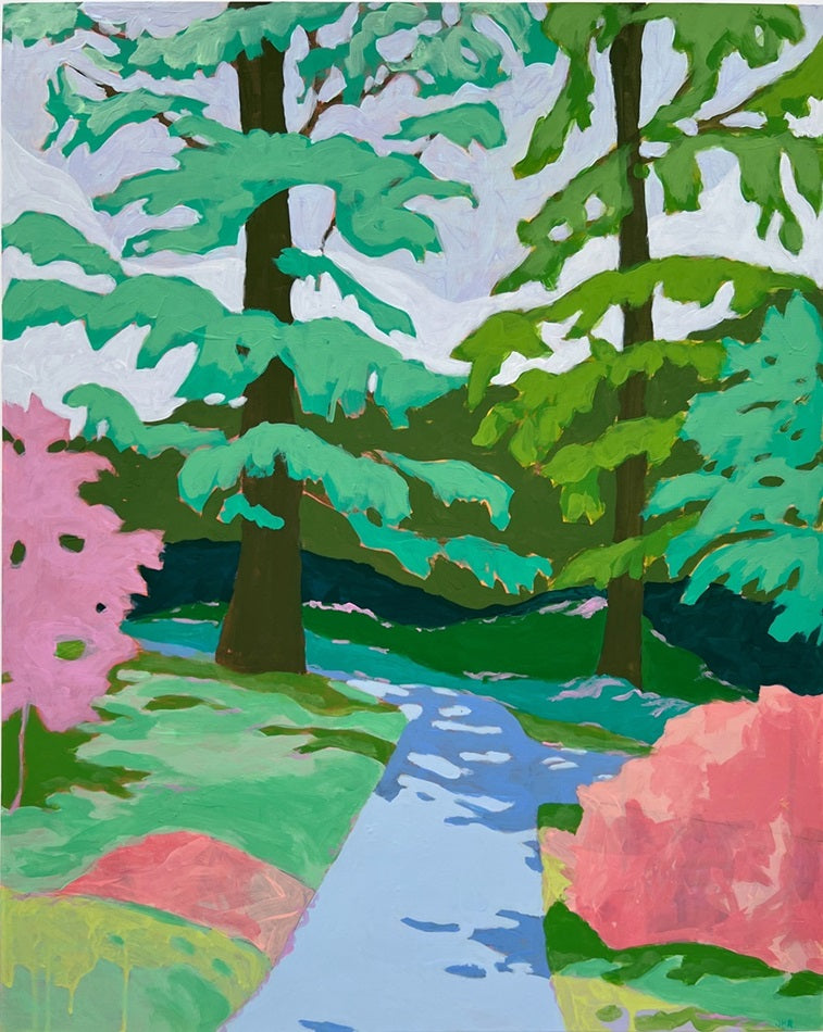 On the East Lawn, 24"x30" Painting