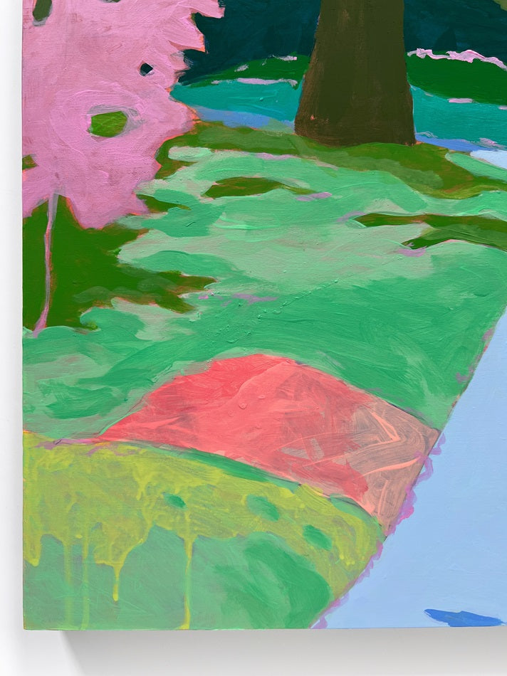 On the East Lawn, 24"x30" Painting