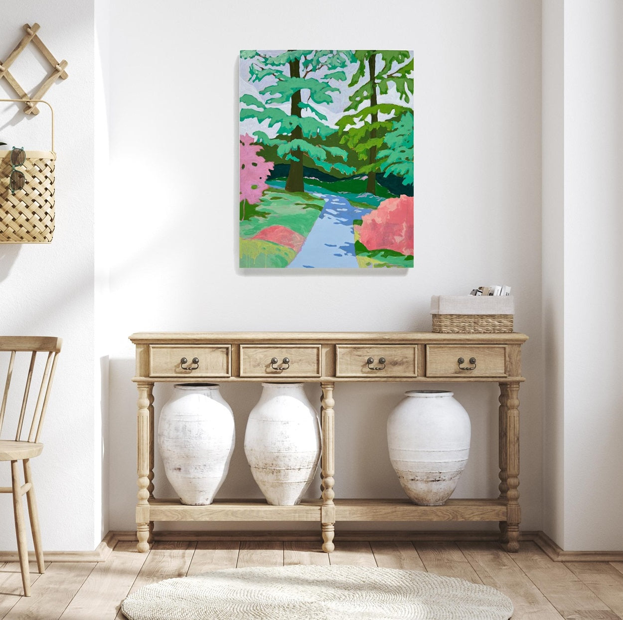 On the East Lawn, 24"x30" Painting