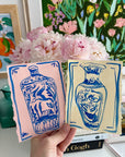 Petit Vase 2, 4.5x6" painting on paper