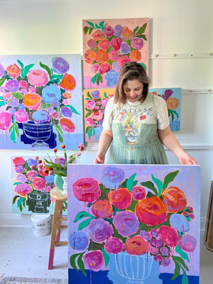 Still Glowing, 36"x36" Painting